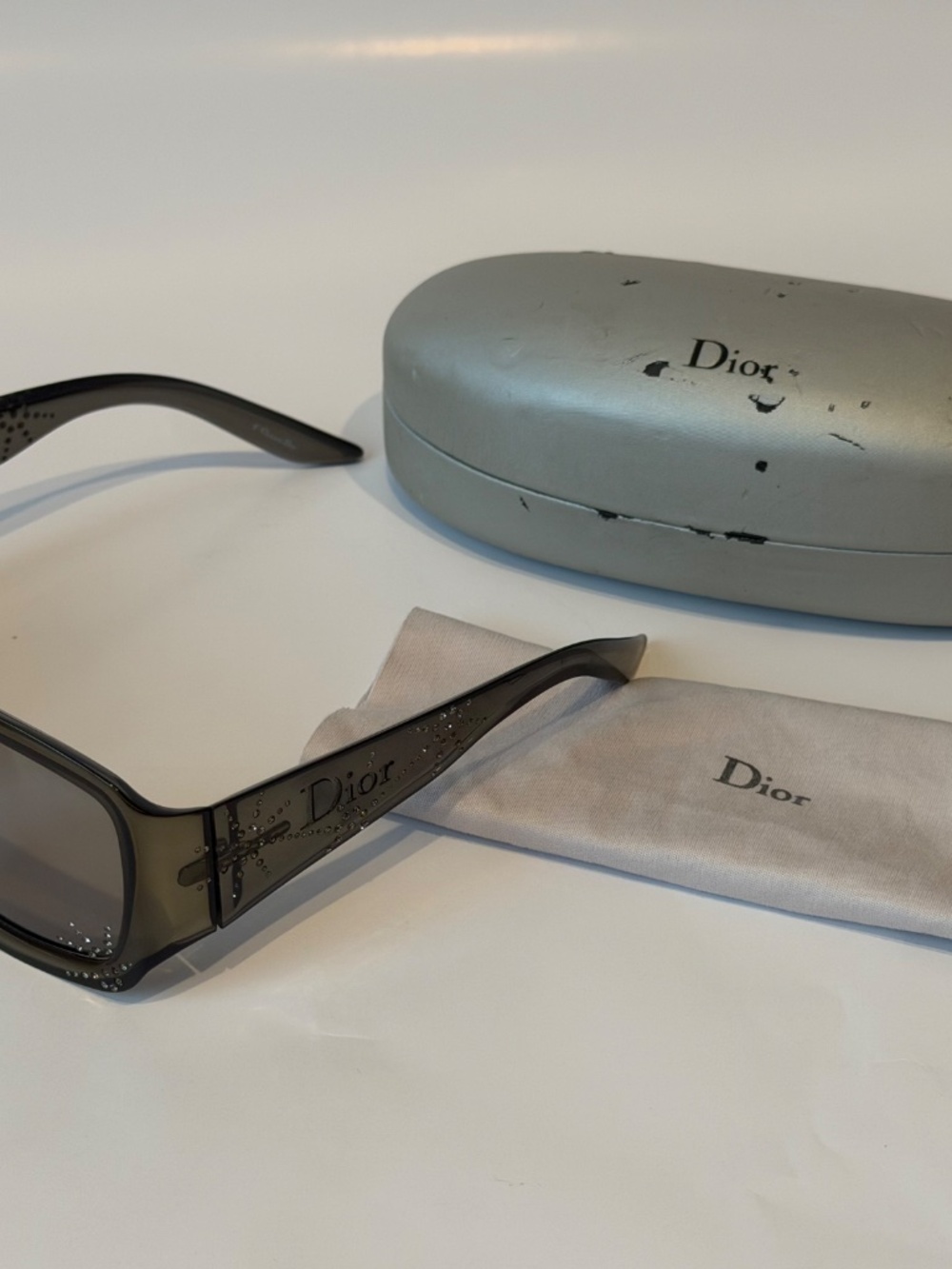 Designer Dior SPIDIOR 1 Sunglasses + Dior Clamshell Case - Picture 16 of 16